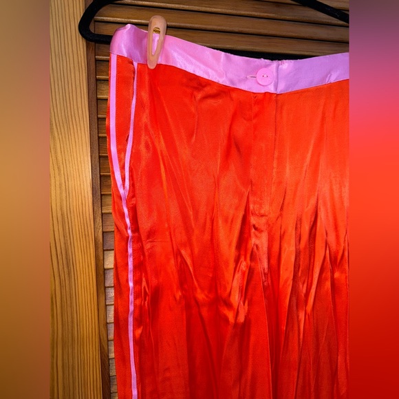 NWOT ANTHROPOLOGIE SATIN PANTS - Picture 2 of 4